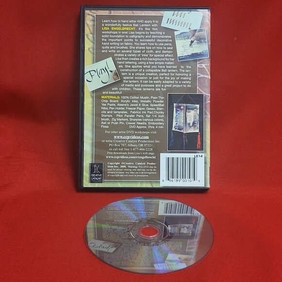 Hand Lettering on Fabric Bali Lantern Workshop Lisa Engelbrecht 2008 - Picture 5 of 6